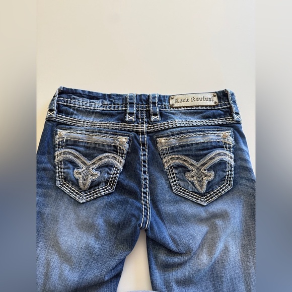 Rock Revival- Parol-Easy Bootcut-Jeans-Blue Jeans-Western-Cowgirl-Rodeo-Size 27 - Picture 15 of 16